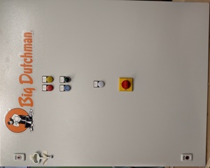 Control cabinet egg cross collection